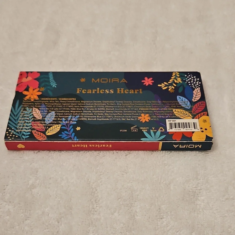 MOIRA‎ Fearless Heart Eyeshadow Palette Vegan Cruelty-Free Pressed Powder
